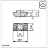 Bosch Rexroth 8981021322, T-Nut, 10mm T-Slot, 10 -32 UNF Thread 8981021322 Rexroth