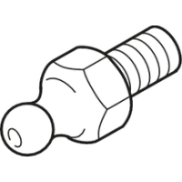 Bosch Rexorth Hydraulic-type lube nipple according to DIN 71412 Form A Rexroth